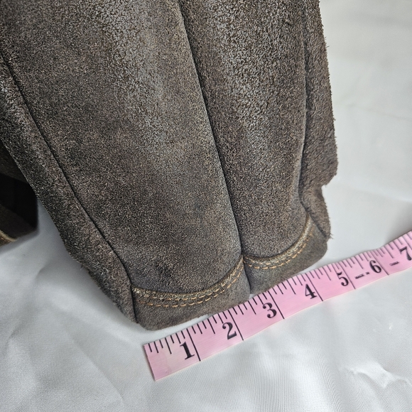 David King Distressed Leather Large Full Flap Messenger Bag Mailbag 16×11 Brown - Picture 14 of 14